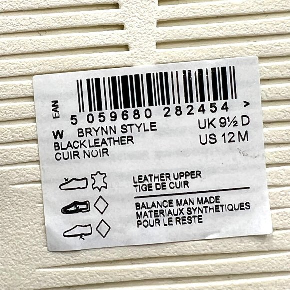 Clarks Womens Size 12 Brynn Style Black Leather Slip On Floral Sandals Shoes - Picture 12 of 13